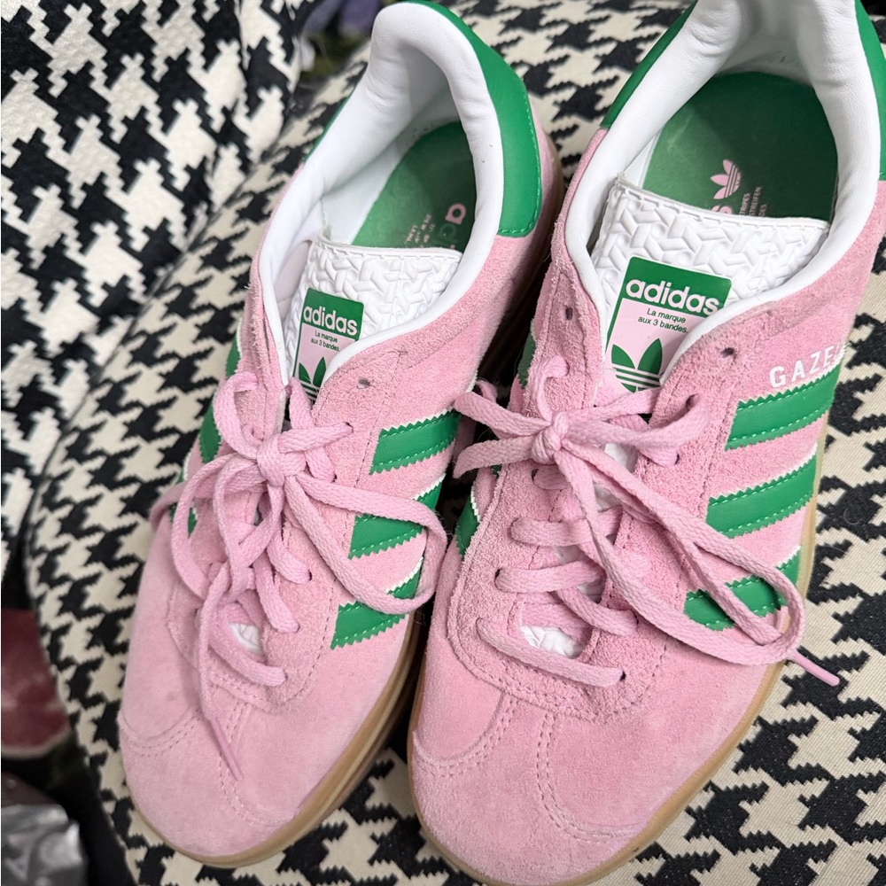 Adidas Gazelle Women's Sneakers in Pink and Green